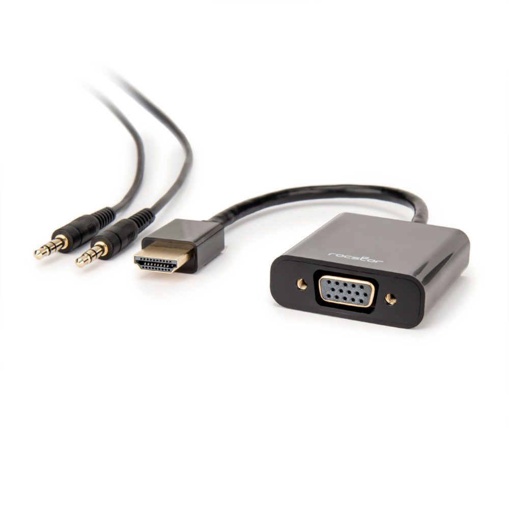 Adaptateur HDMI vers VGA avec audio 3,5mm