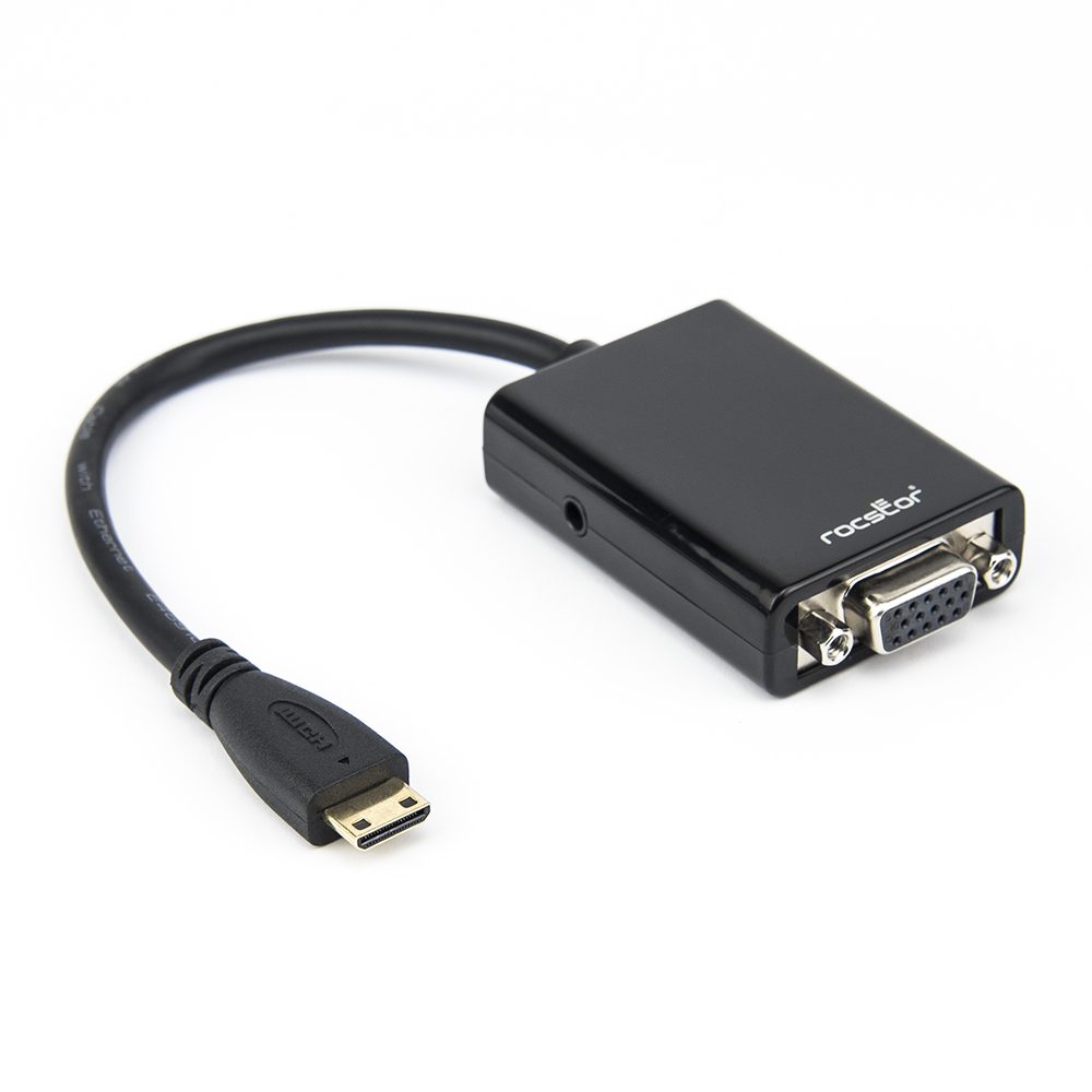 Adaptateur HDMI vers VGA Adaptateur hdmi vga Adaptateur hdmi,1080P  convertisseur vga vers hdmi Cable pc