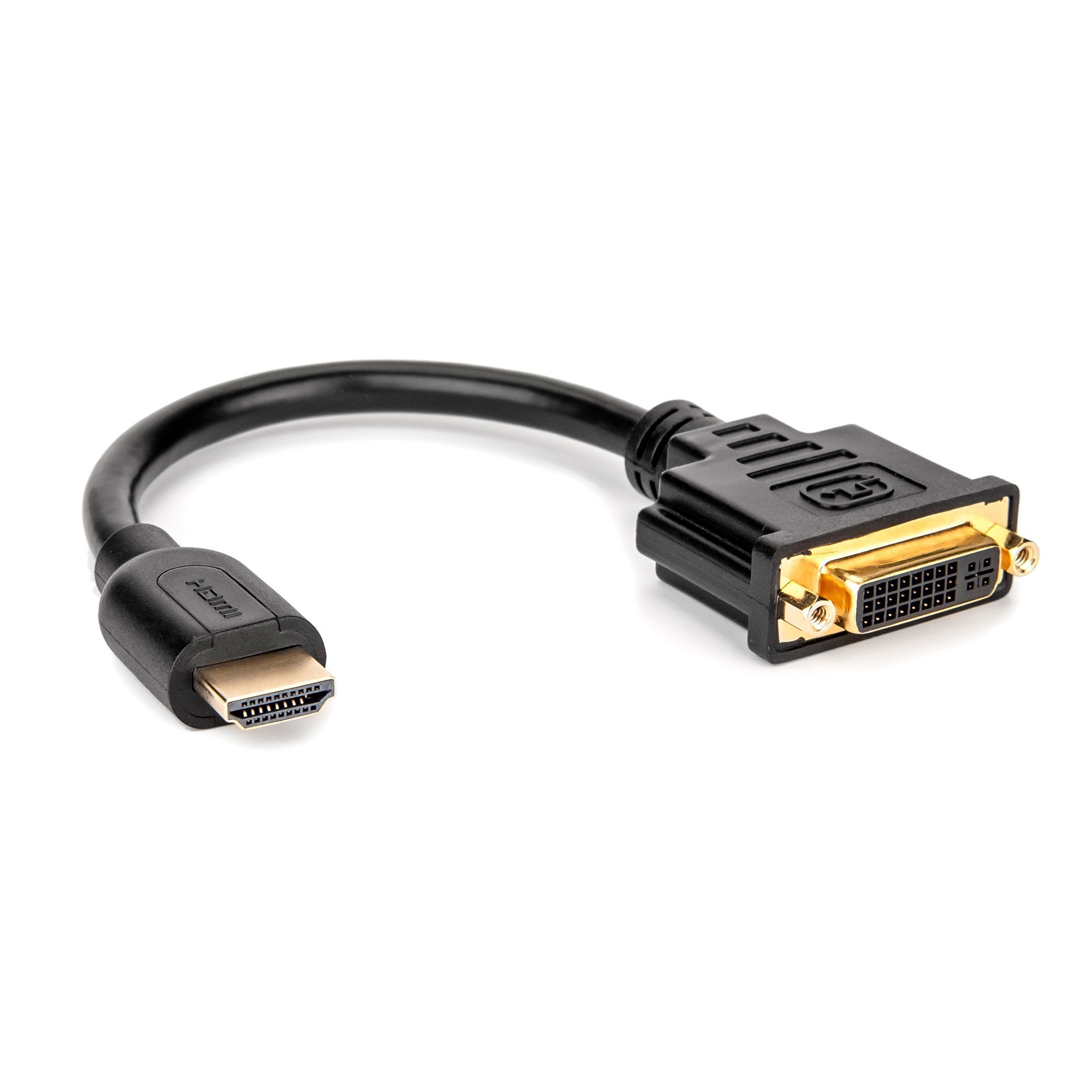 HDMI® to DVI-D Video Adapter Gold Plated 8in