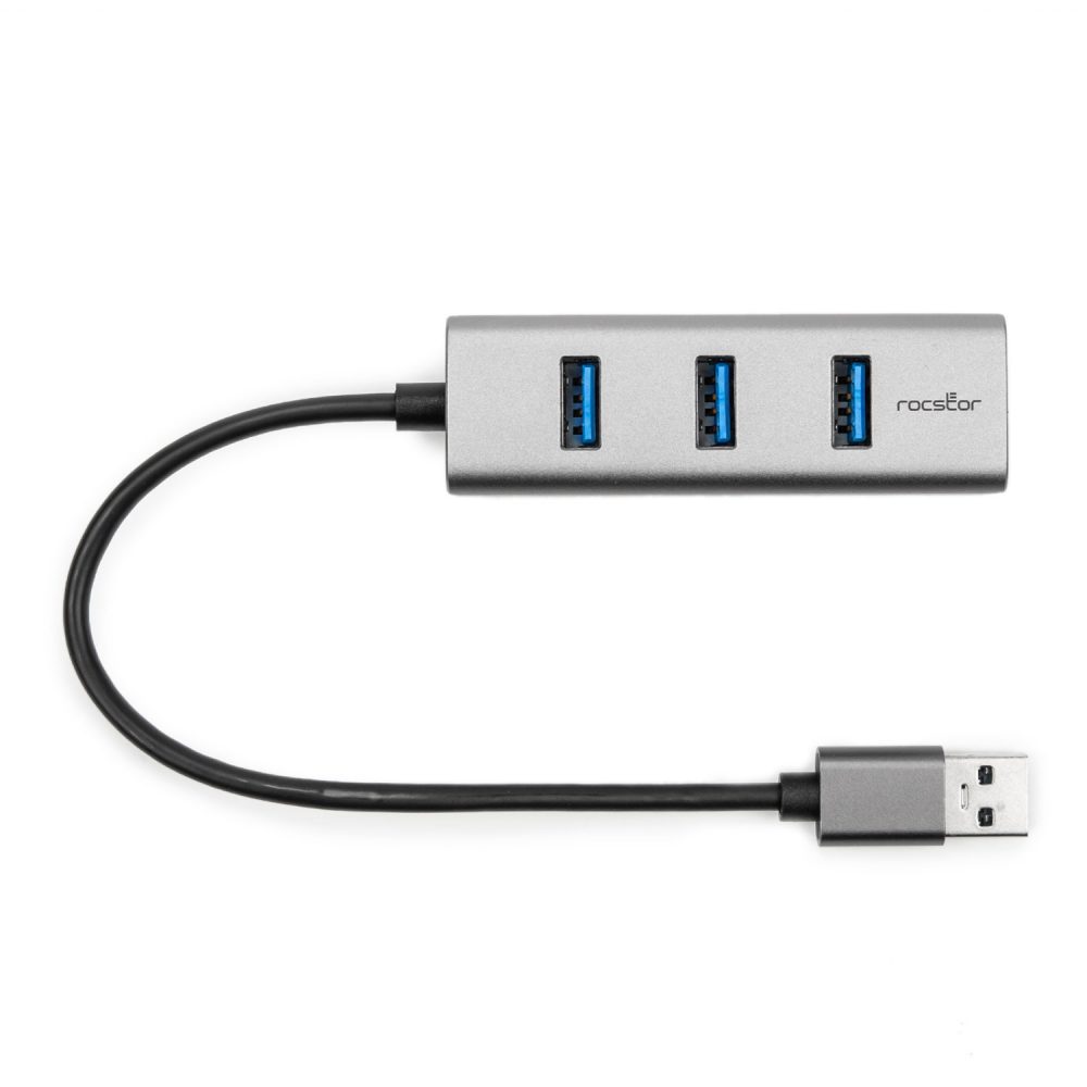 USB-C hub 3.0, 3x USB-A, Gigabit ethernet