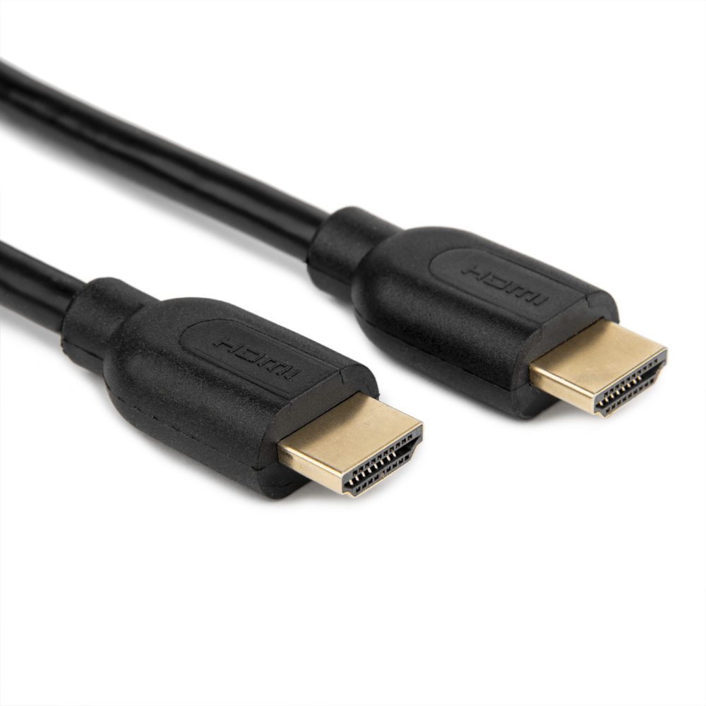 HDMI High Speed with Ethernet Cable - 3ft - x HDMI Male - 1 x HDMI Male - Black