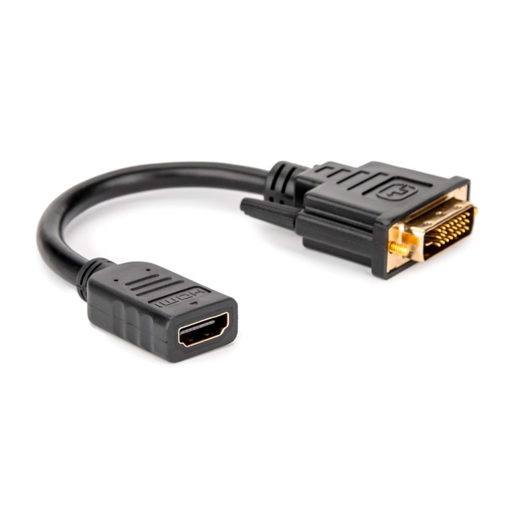 Ride antydning kabel HDMI to DVI-D Video Cable Adapter - 8 inch Rocstor Premium Digital