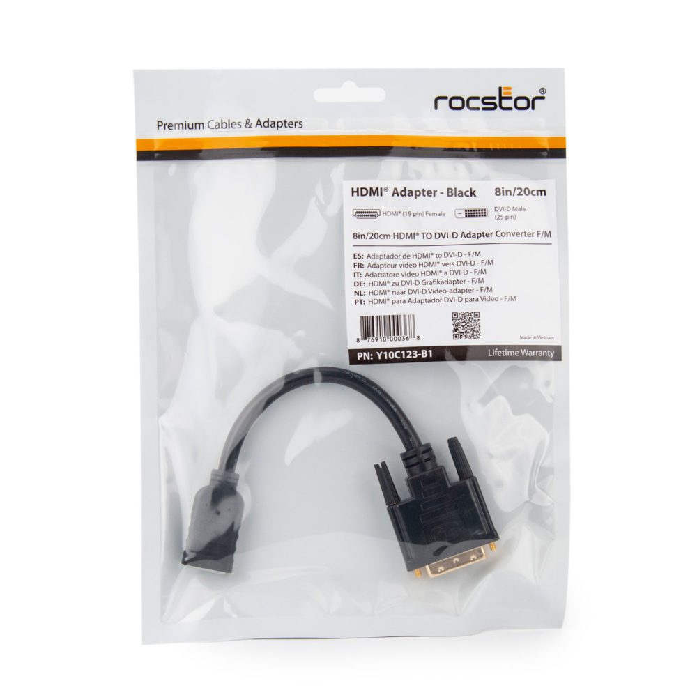 HDMI® to DVI-D Video Cable Adapter - F/M - HDMI® Cables & HDMI