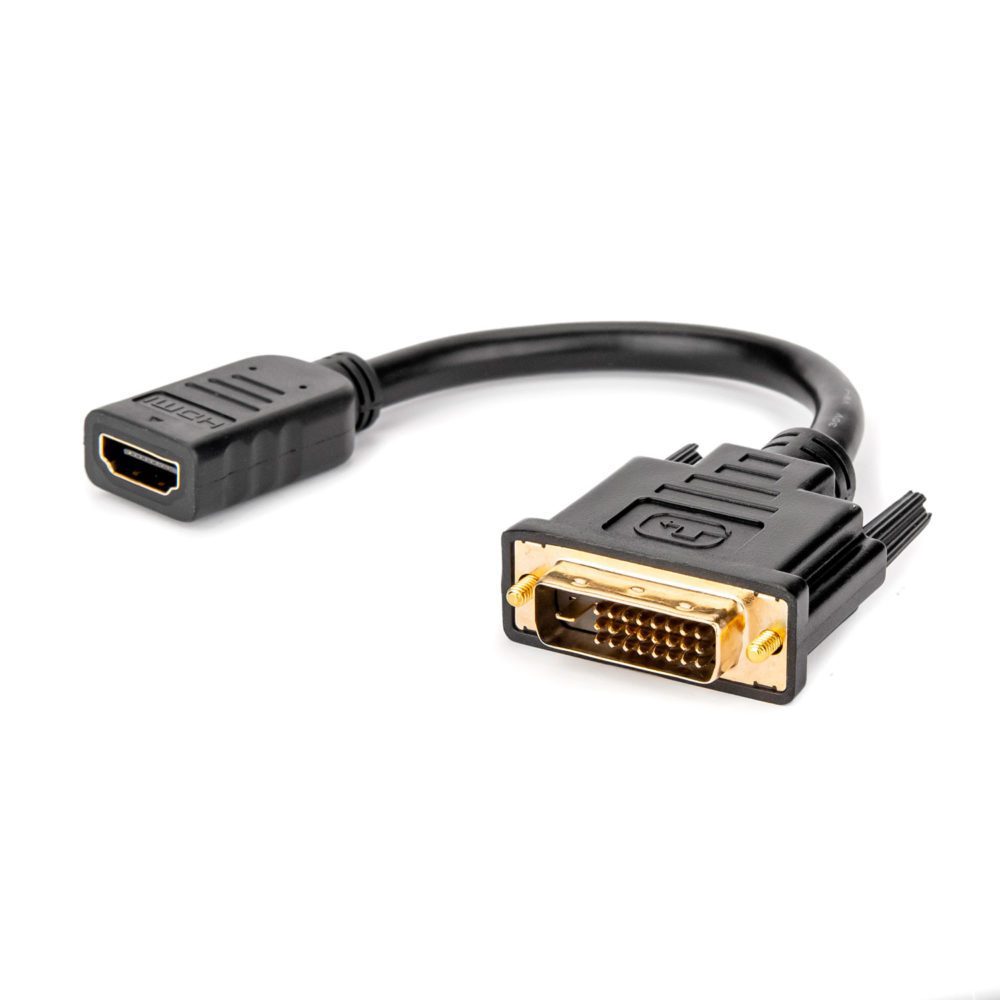 pin in de rij gaan staan privacy HDMI to DVI-D Video Cable Adapter - 8 inch Rocstor Premium Digital