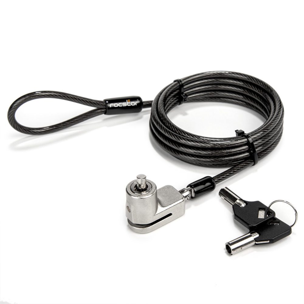 Rocbolt Desktop and Peripherals Locking Security Cable Kit - Key Lock