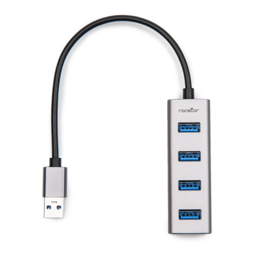 Skriv email lukke maskulinitet Portable 4 Port Hub USB-A to 4x USB-A SuperSpeed USB 3.0