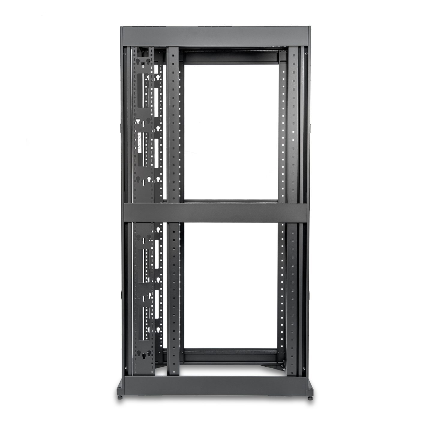 SolidRack R3300 42U StandardDepth 4Post Open Frame Rack Black