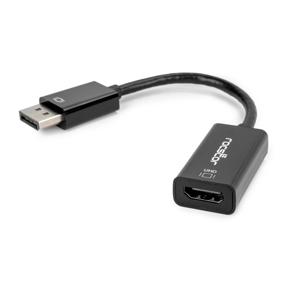 DisplayPort 1.2 to HDMI 4K/60Hz Active Adapter Converter - M/F - Black