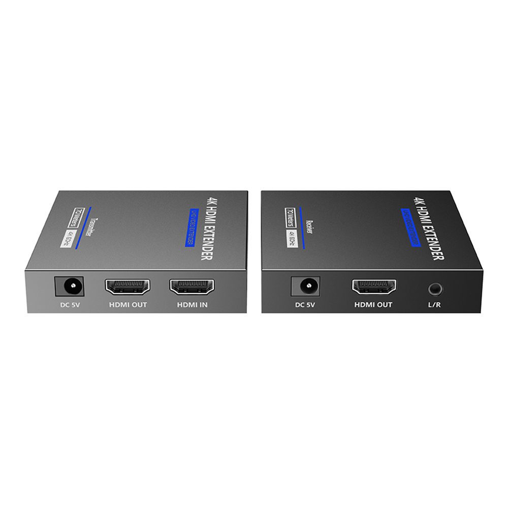 1080p 1x7 7 Port HDMI Extender Splitter Over CAT6/CAT6a/CAT7 Ethernet Cable  with an HDMI Loop out & Bi-Directional IR Remote Control &EDID